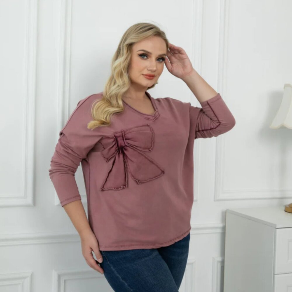 orange amore - made intaly - Nora's Bow Sweater